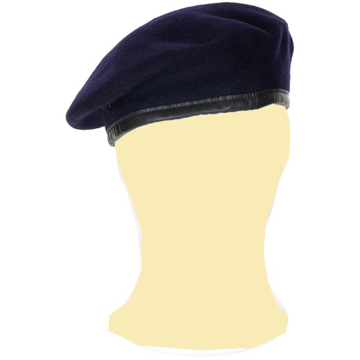 Beret, navy blue, sizes 54 - 63