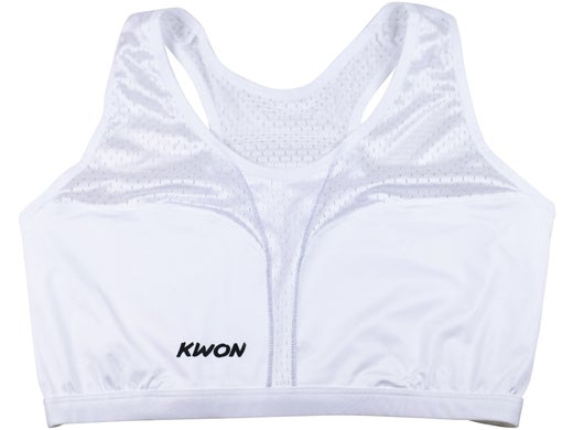 KWON  Top white for Ladies Chest Protector Cool Guard & Super Protect,  sizes: XS-XL (for cups 40015..)