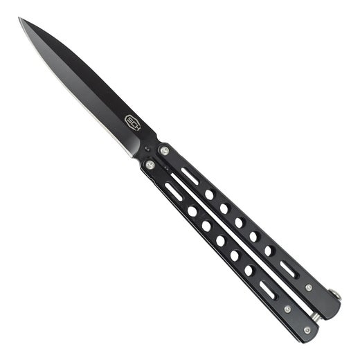 Butterfly knife SCK CW-207, stainless steel, black