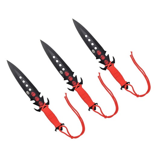 SCK throwing knives 3 pcs, braided handle